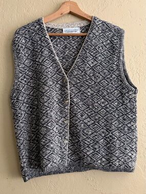 Vintage Chelsea Gardens Vest Cardigan